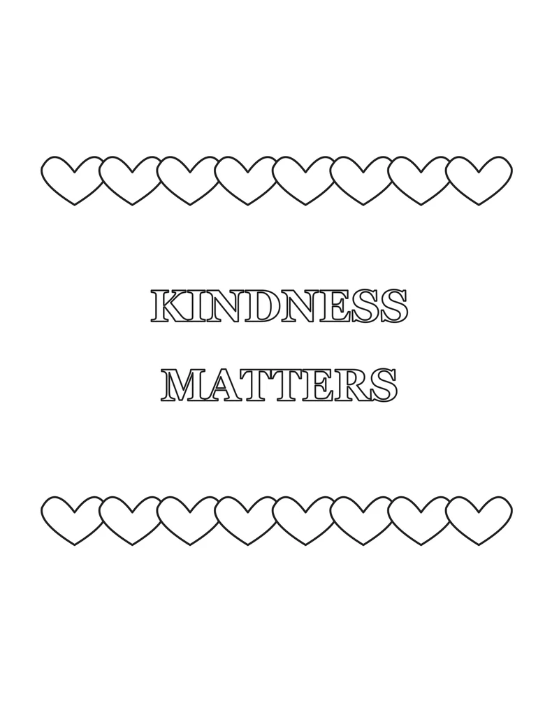 Kindness Matters heart border