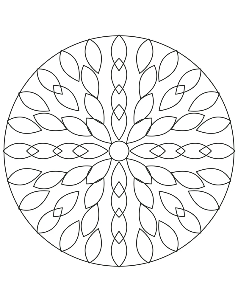 Layered petal mandala
